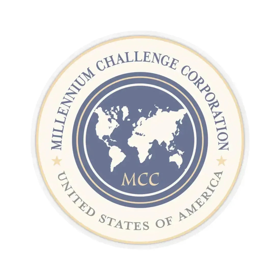 Millennium Challenge Corporation - STICKER Vinyl Kiss-Cut Decal 6 Inch Transparent - The Sticker Space