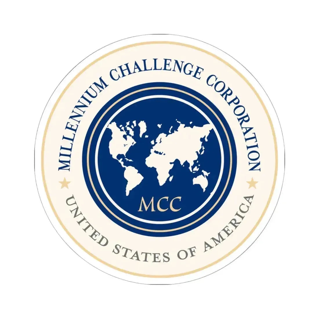 Millennium Challenge Corporation - STICKER Vinyl Kiss-Cut Decal 6 Inch White - The Sticker Space