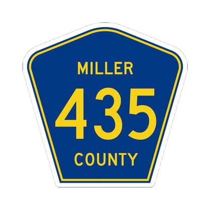 Miller County Route 435 AR (Arkansas) (Road Sign) STICKER Vinyl Kiss-Cut Decal 4 Inch White - The Sticker Space