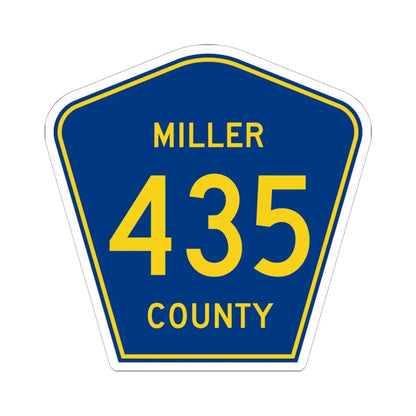 Miller County Route 435 AR (Arkansas) (Road Sign) STICKER Vinyl Kiss-Cut Decal 6 Inch White - The Sticker Space