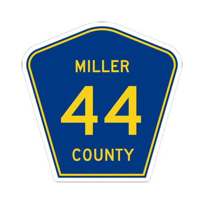 Miller County Route 44 AR (Arkansas) (Road Sign) STICKER Vinyl Kiss-Cut Decal 4 Inch White - The Sticker Space