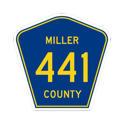 Miller County Route 441 AR (Arkansas) (Road Sign) STICKER Vinyl Kiss-Cut Decal 3 Inch White - The Sticker Space