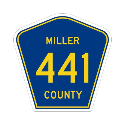 Miller County Route 441 AR (Arkansas) (Road Sign) STICKER Vinyl Kiss-Cut Decal 6 Inch White - The Sticker Space