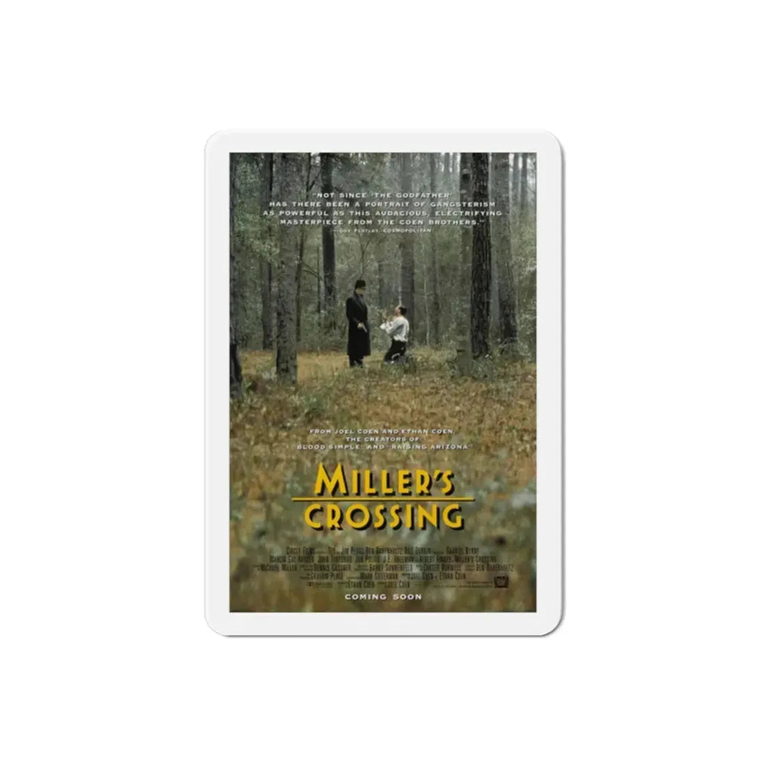 Millers Crossing 1990 Movie Poster Refrigerator Magnet 2 Inch - The Sticker Space