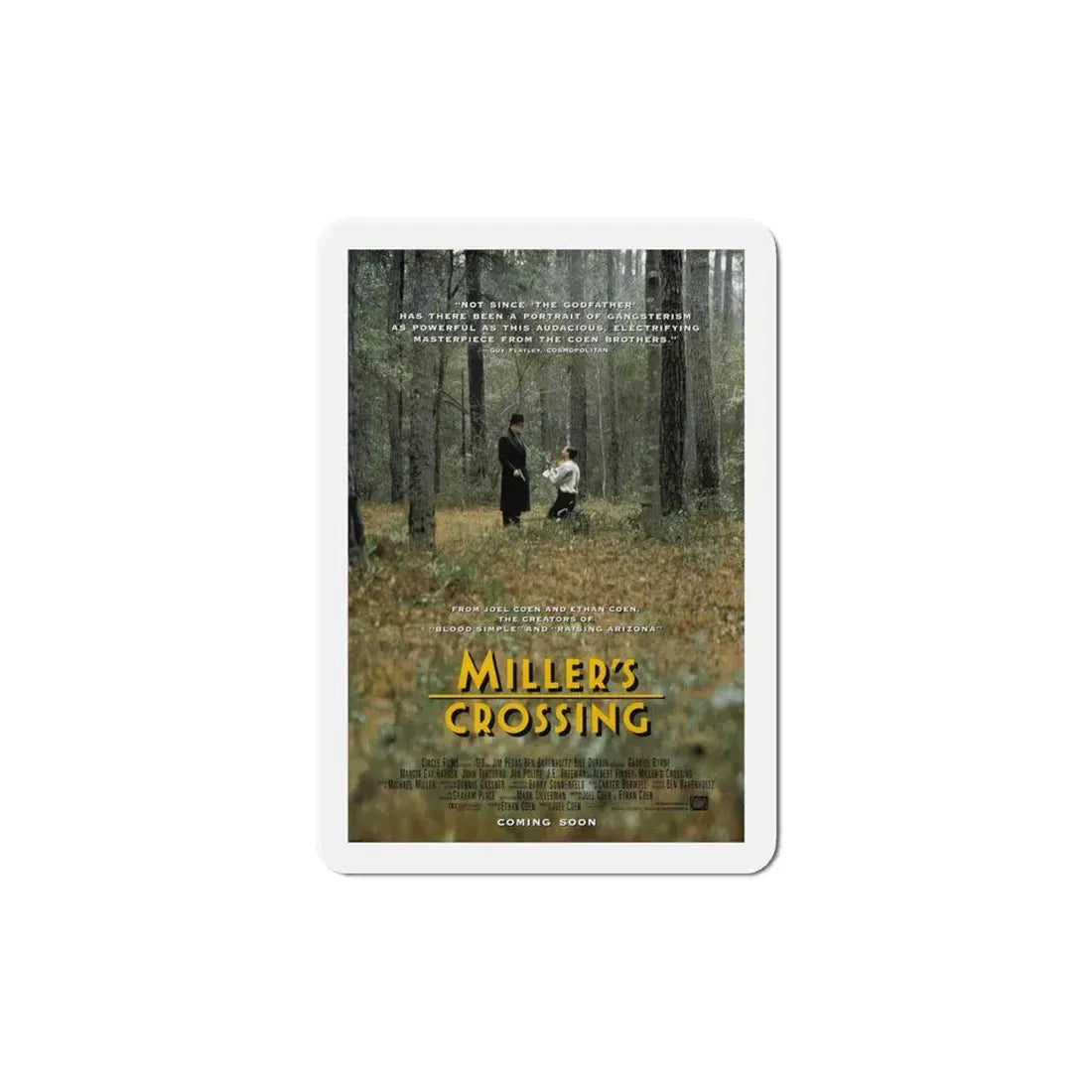 Millers Crossing 1990 Movie Poster Refrigerator Magnet 6 Inch - The Sticker Space