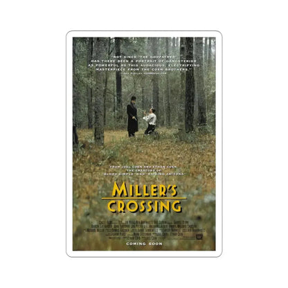 Millers Crossing 1990 Movie Poster STICKER Vinyl Die-Cut Decal 4 Inch - The Sticker Space