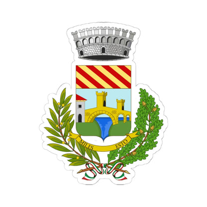 Millesimo-Stemma (Italy) (Coat of Arms) STICKER Vinyl Kiss-Cut Decal 6 Inch White - The Sticker Space