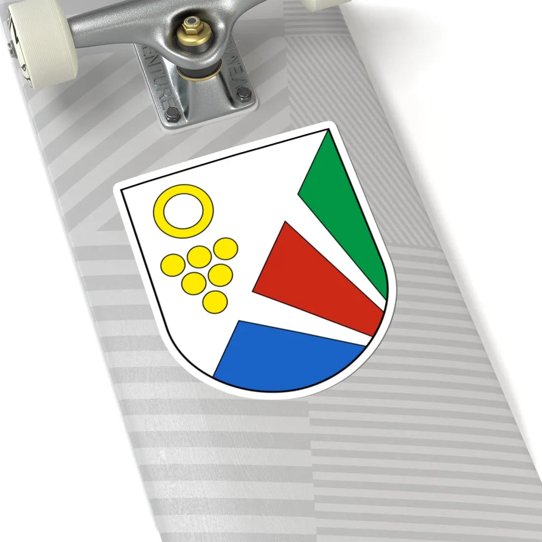 Milvignes-blazon (Switzerland) (Coat of Arms) STICKER Vinyl Kiss-Cut Decal - The Sticker Space