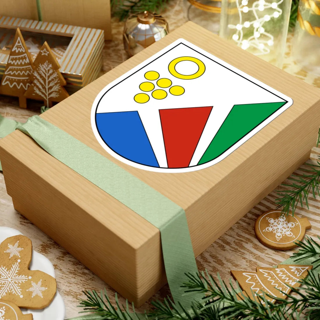 Milvignes-blazon (Switzerland) (Coat of Arms) STICKER Vinyl Kiss-Cut Decal - The Sticker Space