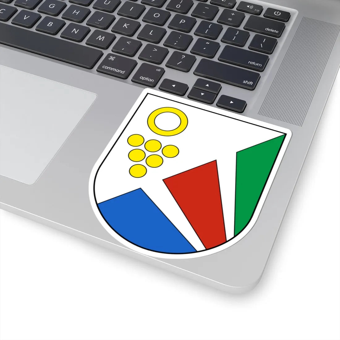 Milvignes-blazon (Switzerland) (Coat of Arms) STICKER Vinyl Kiss-Cut Decal - The Sticker Space