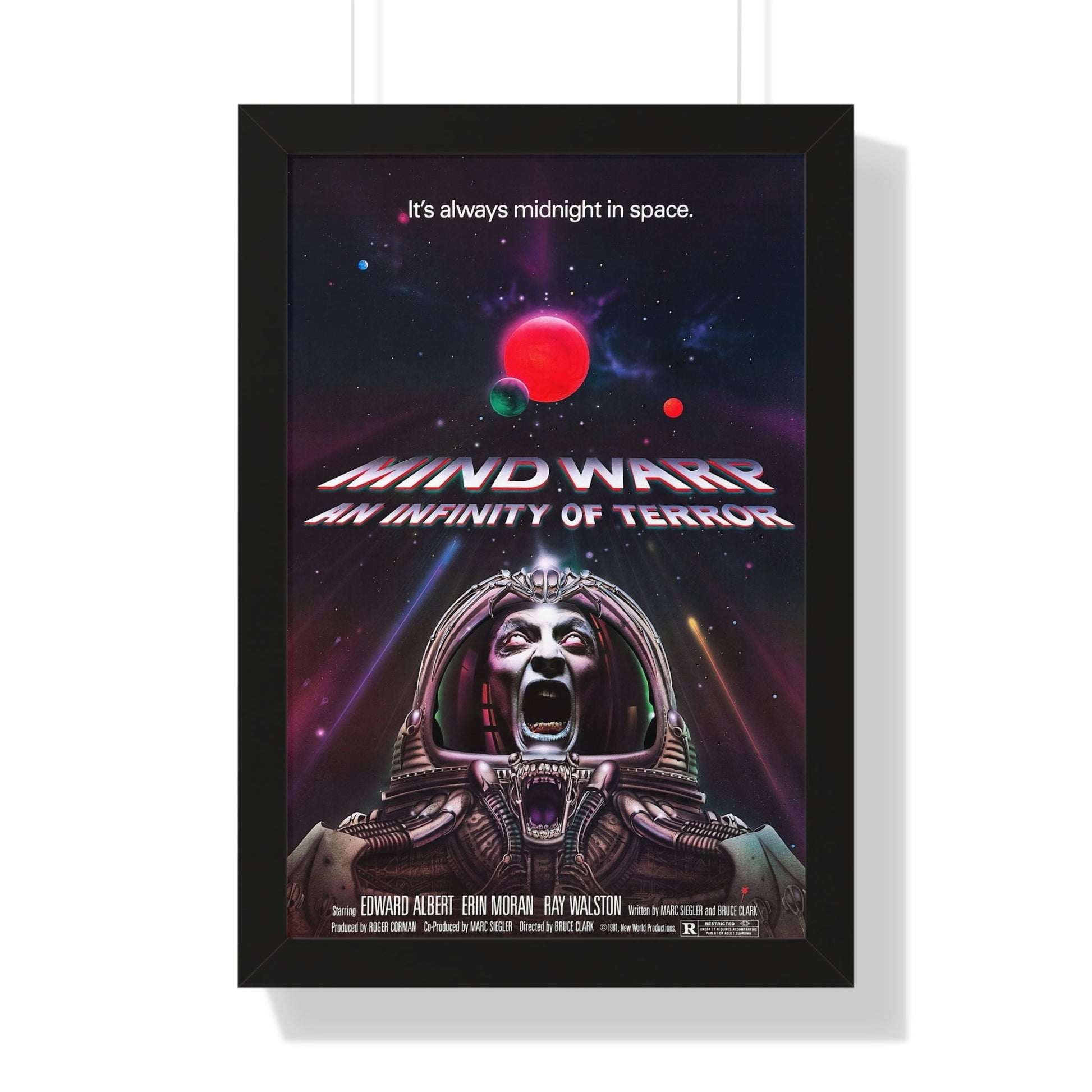 MIND WARP (GALAXY OF TERROR) 1981 - Framed Movie Poster-16″ x 24″-The Sticker Space