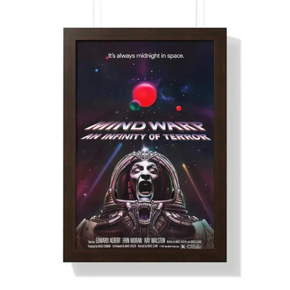 MIND WARP (GALAXY OF TERROR) 1981 - Framed Movie Poster 16″ x 24″ Walnut - The Sticker Space