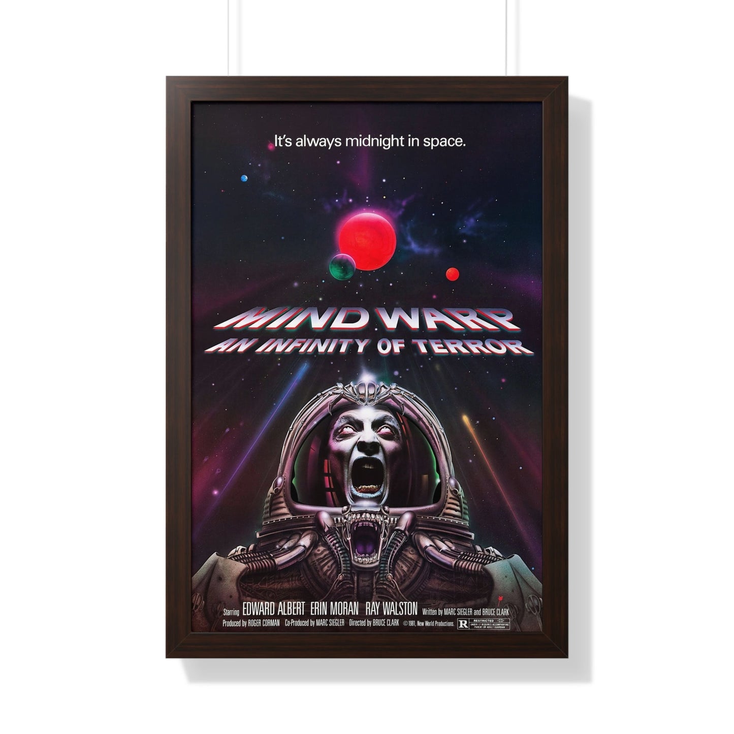 MIND WARP (GALAXY OF TERROR) 1981 - Framed Movie Poster-20" x 30"-The Sticker Space