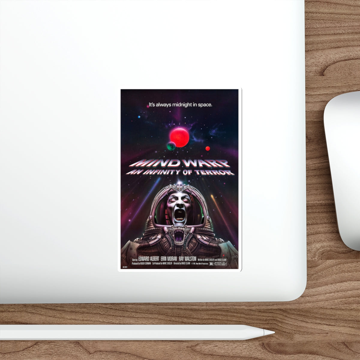 MIND WARP (GALAXY OF TERROR) 1981 Movie Poster STICKER Vinyl Die-Cut Decal-The Sticker Space