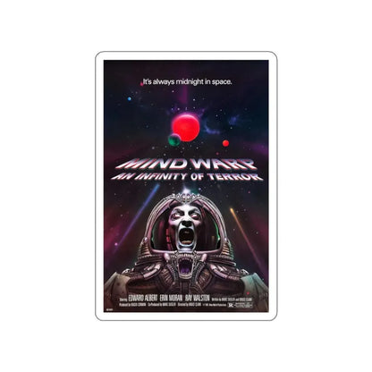 MIND WARP (GALAXY OF TERROR) 1981 Movie Poster STICKER Vinyl Die-Cut Decal 3 Inch - The Sticker Space