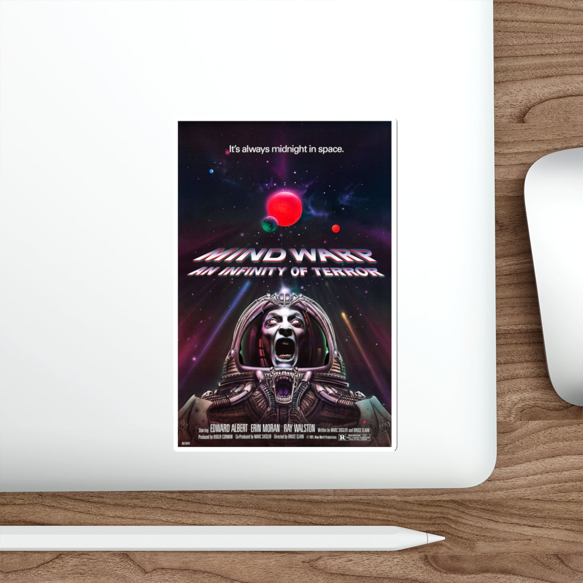 MIND WARP (GALAXY OF TERROR) 1981 Movie Poster STICKER Vinyl Die-Cut Decal-The Sticker Space