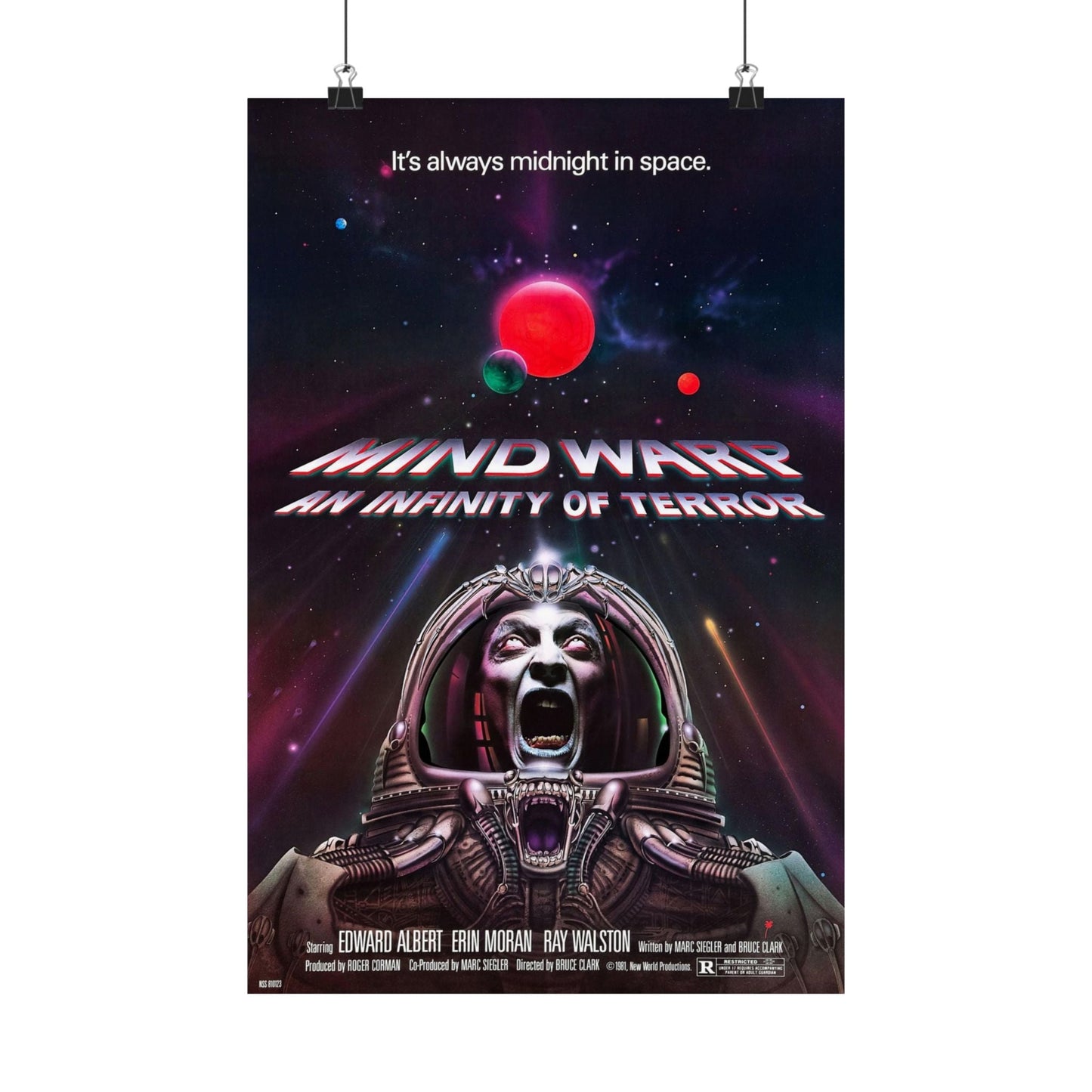 MIND WARP (GALAXY OF TERROR) 1981 - Paper Movie Poster-12″ x 18″-The Sticker Space