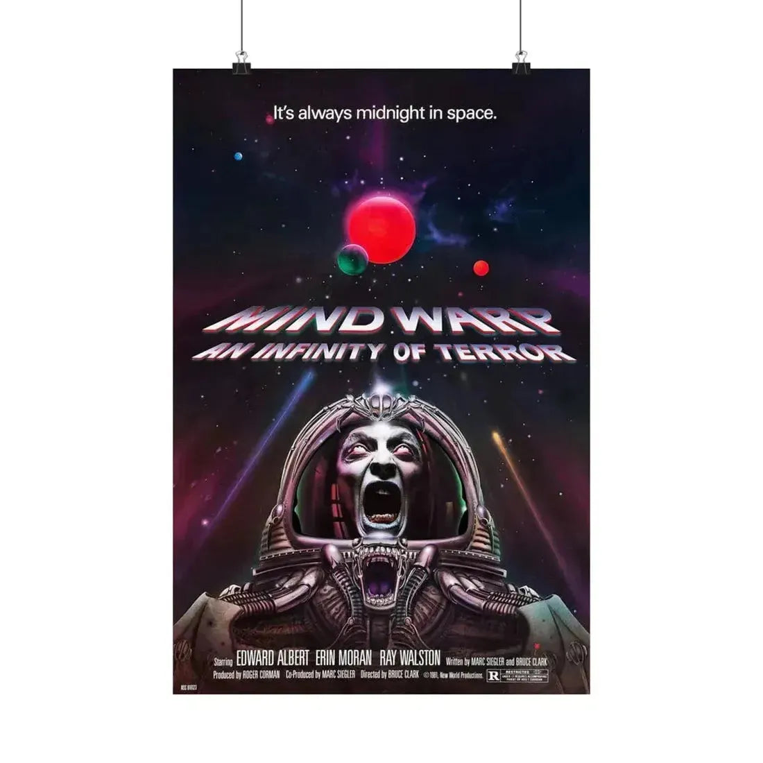 MIND WARP (GALAXY OF TERROR) 1981 - Paper Movie Poster 16″ x 24″ Matte - The Sticker Space
