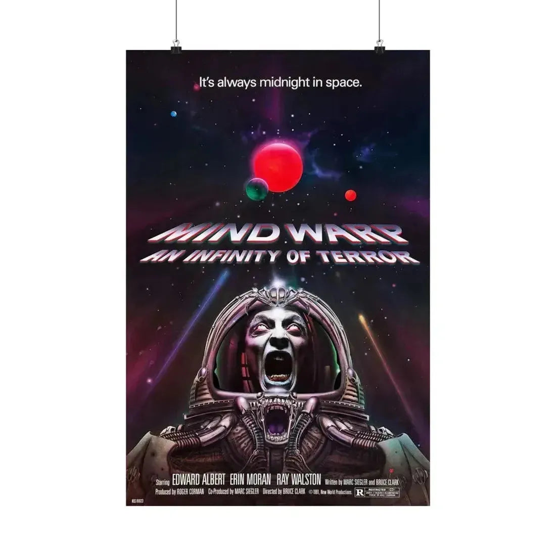 MIND WARP (GALAXY OF TERROR) 1981 - Paper Movie Poster 20″ x 30″ Matte - The Sticker Space