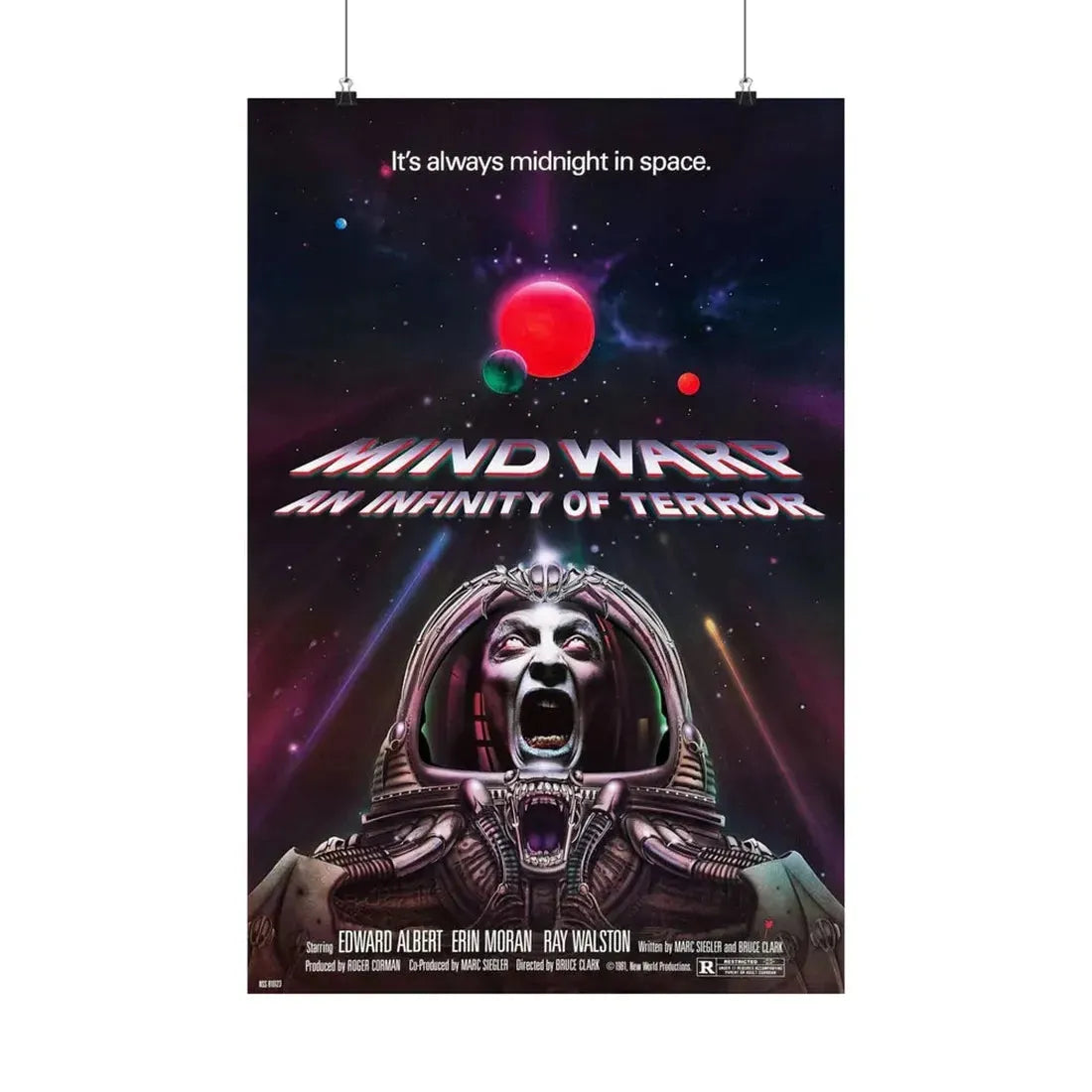 MIND WARP (GALAXY OF TERROR) 1981 - Paper Movie Poster - The Sticker Space