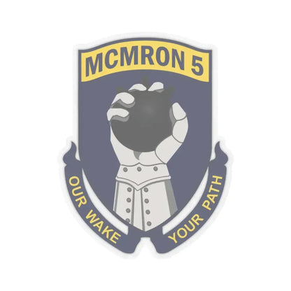 Mine Countermeasures Squadron Five (U.S. Navy) STICKER Vinyl Kiss-Cut Decal 2 Inch Transparent - The Sticker Space