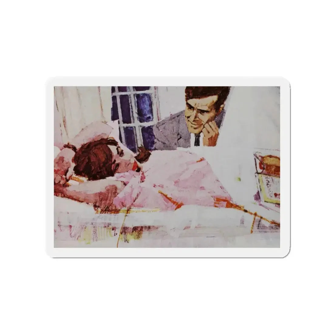 Mine to love, Good Housekeeping, February 1967 (Magazine Illustration) Refrigerator Magnet 2 Inch - The Sticker Space