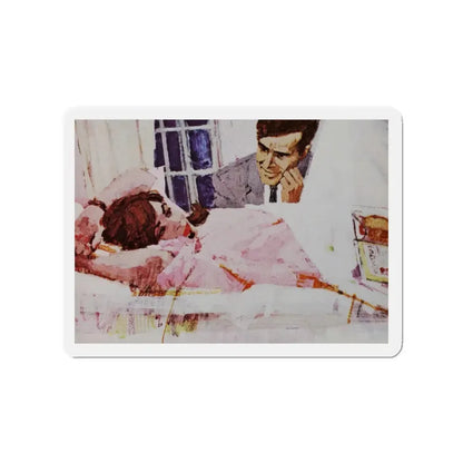 Mine to love, Good Housekeeping, February 1967 (Magazine Illustration) Refrigerator Magnet 2 Inch - The Sticker Space