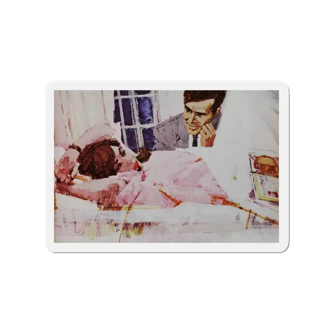 Mine to love, Good Housekeeping, February 1967 (Magazine Illustration) Refrigerator Magnet 3 Inch - The Sticker Space