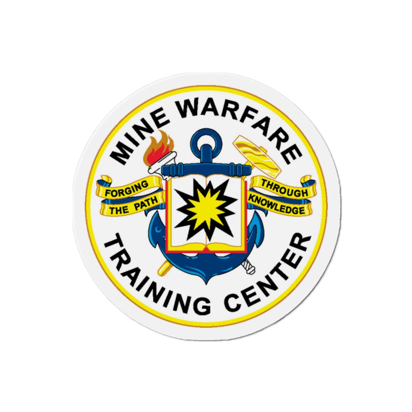 Mine Warfare Training Center (U.S. Navy) Die-Cut Magnet-2" x 2"-The Sticker Space