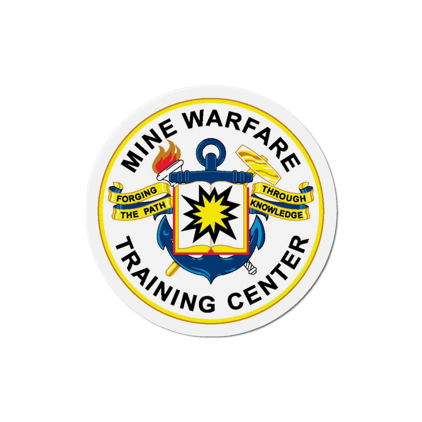 Mine Warfare Training Center (U.S. Navy) Die-Cut Magnet-5" x 5"-The Sticker Space