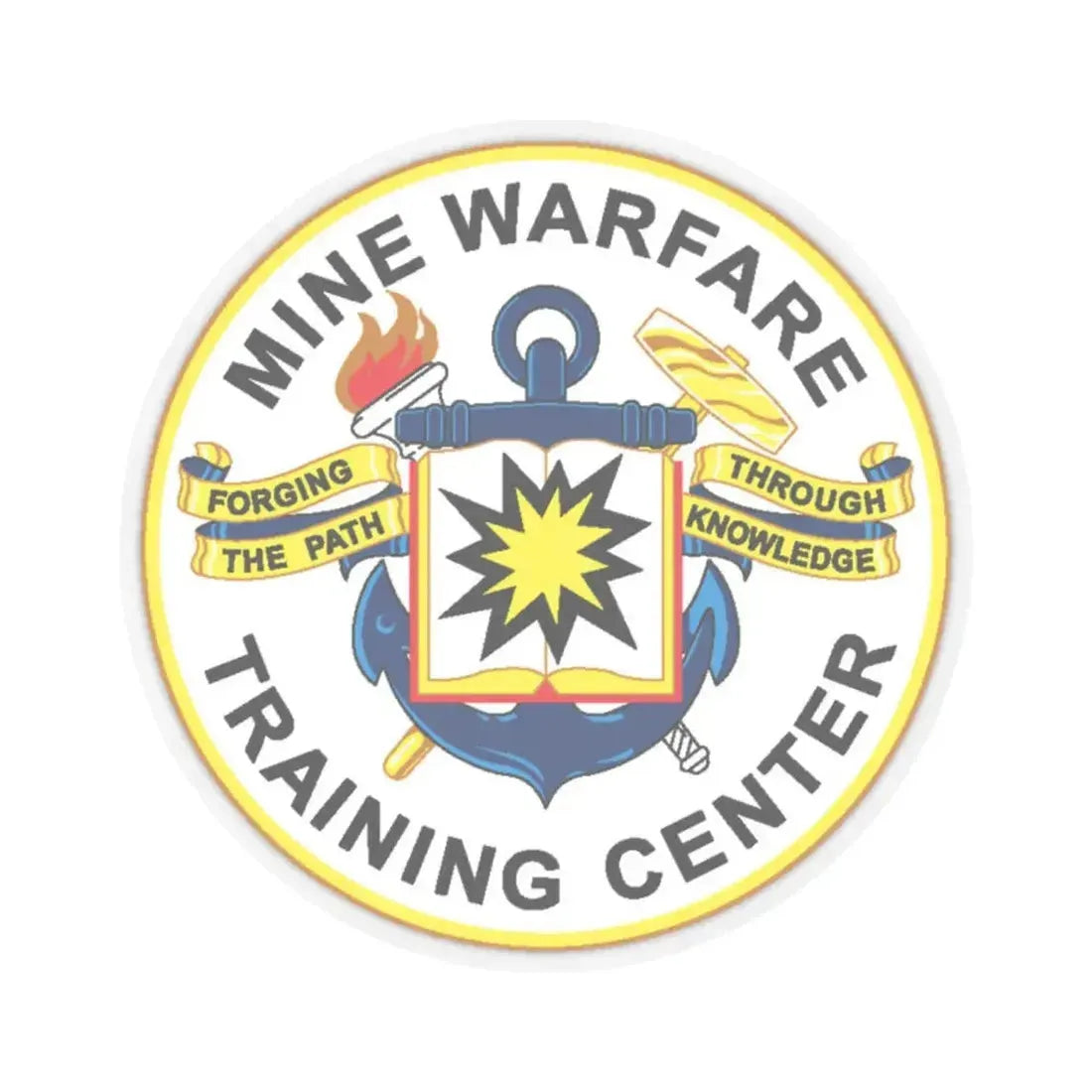 Mine Warfare Training Center (U.S. Navy) STICKER Vinyl Kiss-Cut Decal 2 Inch Transparent - The Sticker Space