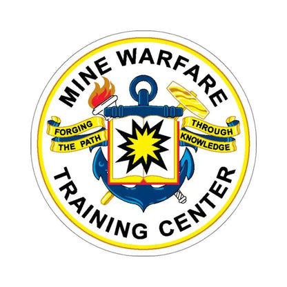 Mine Warfare Training Center (U.S. Navy) STICKER Vinyl Kiss-Cut Decal 4 Inch White - The Sticker Space
