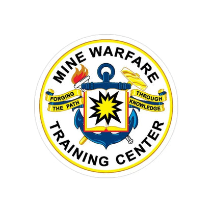 Mine Warfare Training Center (U.S. Navy) Transparent STICKER Die-Cut Vinyl Decal 2 Inch Transparent - The Sticker Space