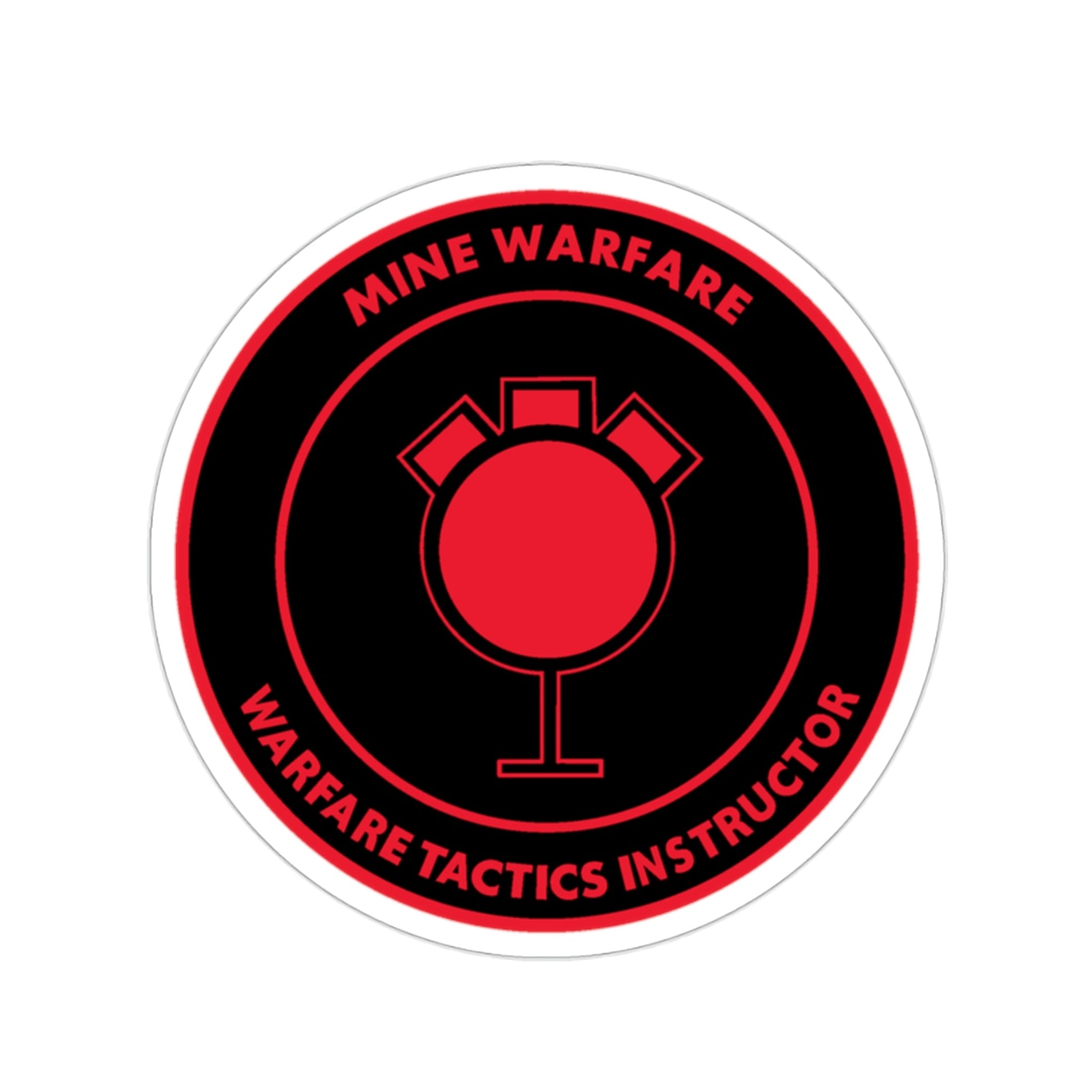 Mine Warfare Warfare Tactics Instructor (U.S. Navy) STICKER Vinyl Die-Cut Decal-2 Inch-The Sticker Space