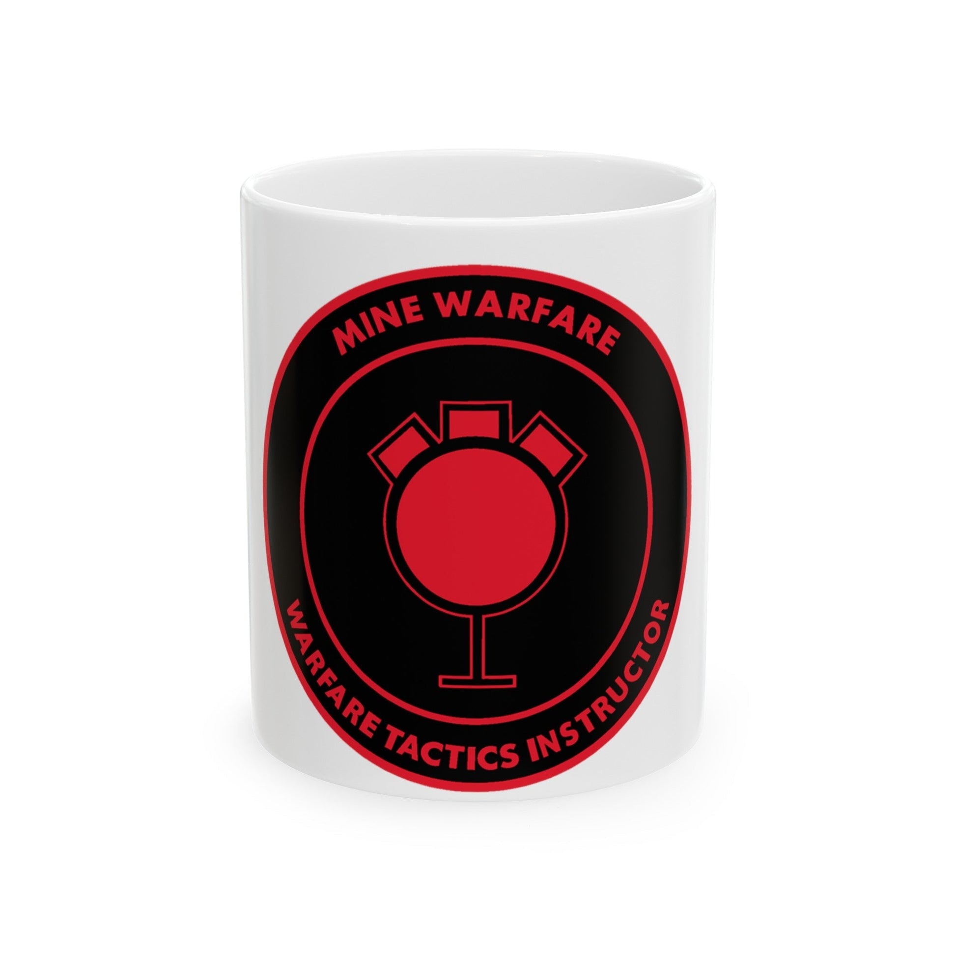 Mine Warfare Warfare Tactics Instructor (U.S. Navy) White Coffee Mug-11oz-The Sticker Space