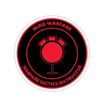 Mine Warfare Warfare Tactics Instructor (U.S. Navy) STICKER Vinyl Kiss-Cut Decal 2 Inch White - The Sticker Space