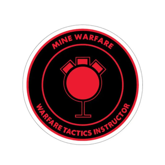 Mine Warfare Warfare Tactics Instructor (U.S. Navy) STICKER Vinyl Kiss-Cut Decal 2 Inch White - The Sticker Space
