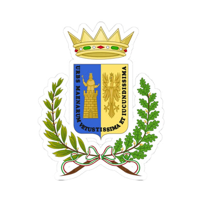 Mineo-Stemma (Italy) (Coat of Arms) STICKER Vinyl Kiss-Cut Decal 3 Inch White - The Sticker Space