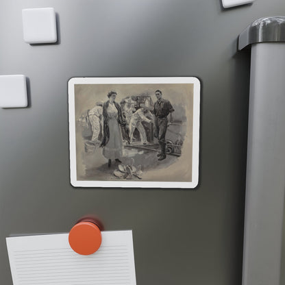 Mining Beauty, probable interior illustration, 1911 (Magazine Illustration) Refrigerator Magnet-The Sticker Space