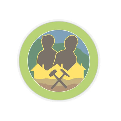 Mining in Society (Boy Scout Merit Badge) STICKER Vinyl Kiss-Cut Decal 6 Inch Transparent - The Sticker Space