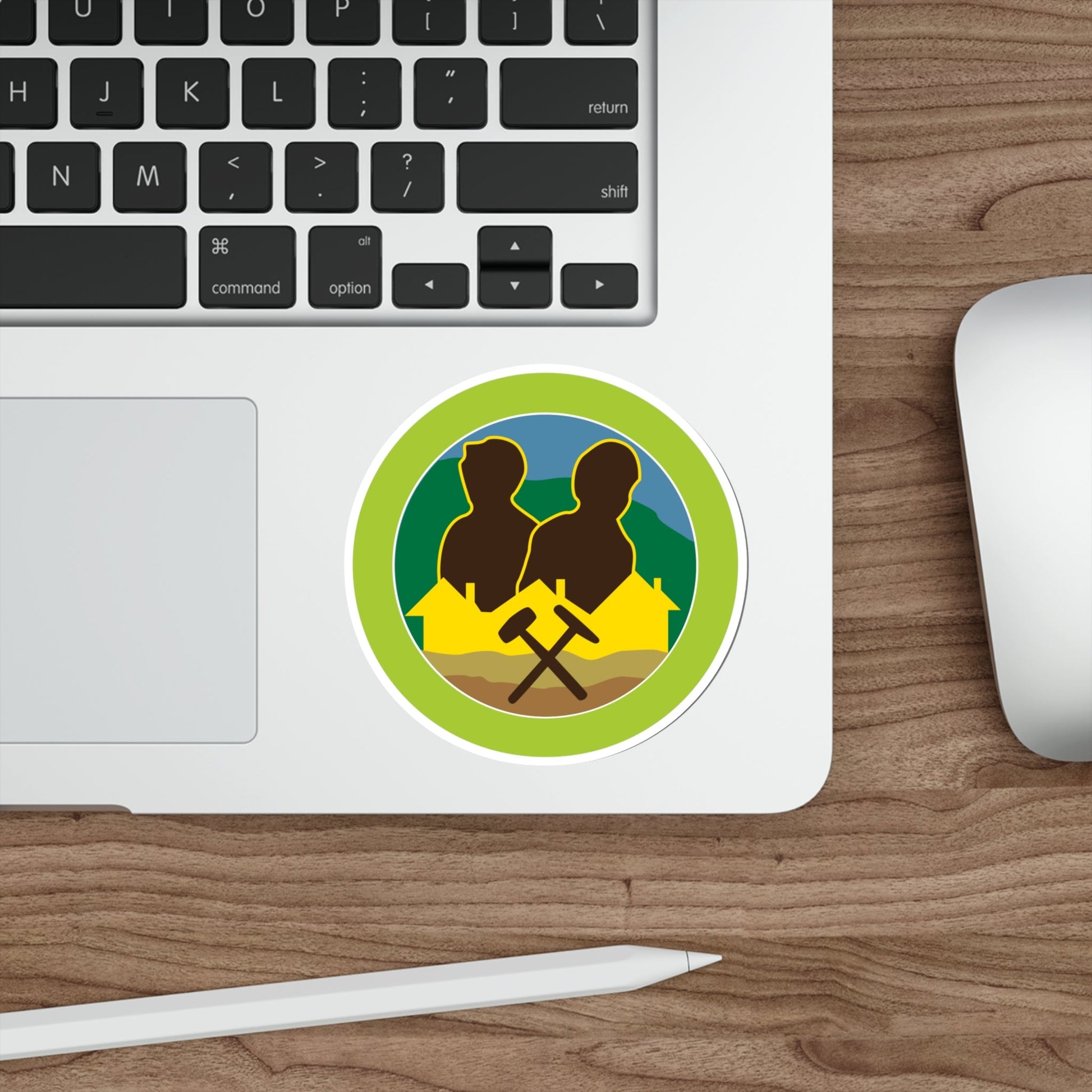 Mining in Society (Boy Scouts Merit Badge) STICKER Vinyl Die-Cut Decal-The Sticker Space