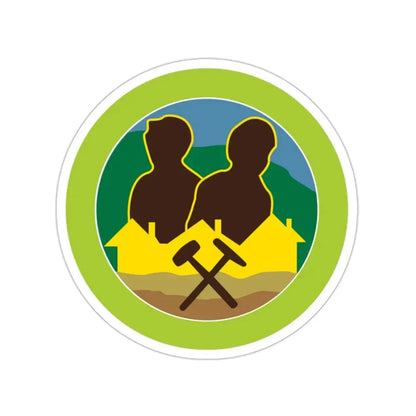 Mining in Society (Boy Scouts Merit Badge) STICKER Vinyl Die-Cut Decal 2 Inch - The Sticker Space