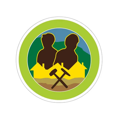 Mining in Society (Boy Scouts Merit Badge) STICKER Vinyl Die-Cut Decal 4 Inch - The Sticker Space