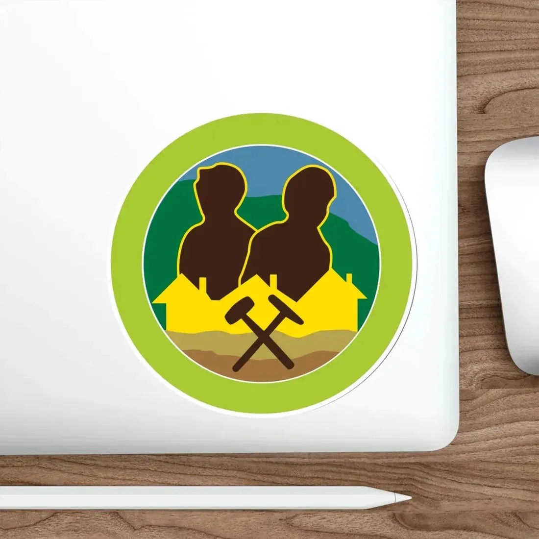Mining in Society (Boy Scouts Merit Badge) STICKER Vinyl Die-Cut Decal - The Sticker Space