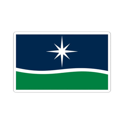 Minnesota flag submission F2100 (United States) STICKER Vinyl Kiss-Cut Decal 2 Inch White - The Sticker Space