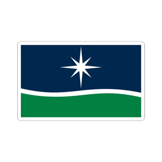 Minnesota flag submission F2100 (United States) STICKER Vinyl Kiss-Cut Decal 2 Inch White - The Sticker Space