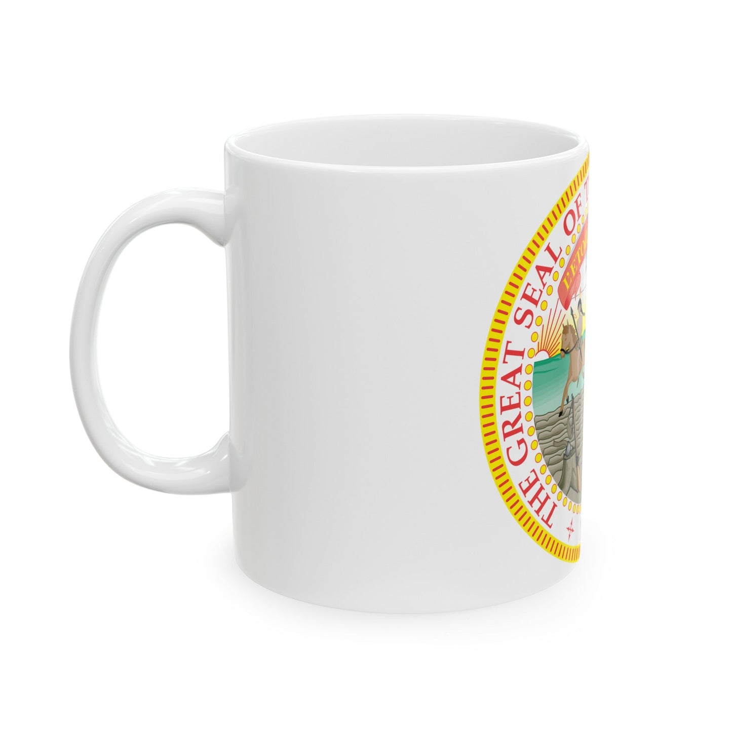 Minnesota State Seal - White Coffee Mug-The Sticker Space