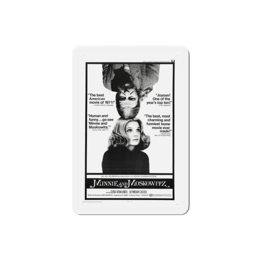 Minnie and Moskowitz 1971 Movie Poster Die-Cut Magnet-2 Inch-The Sticker Space