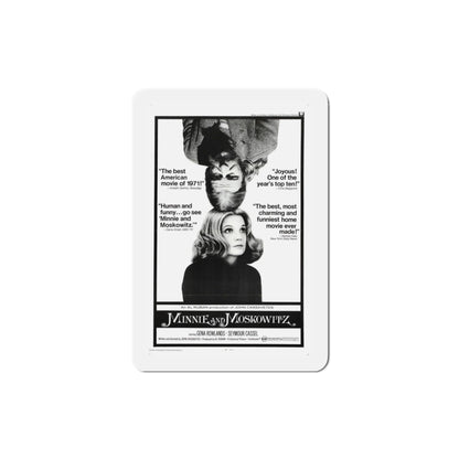 Minnie and Moskowitz 1971 Movie Poster Die-Cut Magnet-3 Inch-The Sticker Space