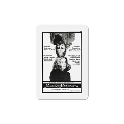 Minnie and Moskowitz 1971 Movie Poster Die-Cut Magnet-4 Inch-The Sticker Space